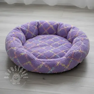 Kunstfell mit Tüll MULTI lilac