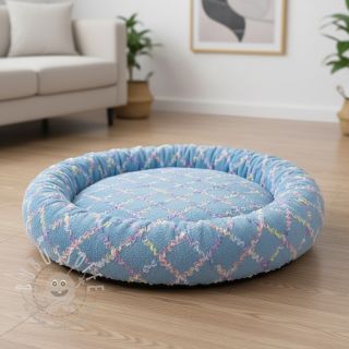 Kunstfell mit Tüll MULTI blue shadow