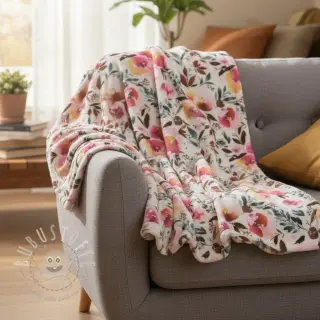 Kunstfell Flower multicolour
