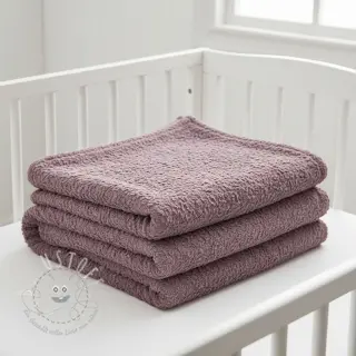Kunstfell Curly mauve