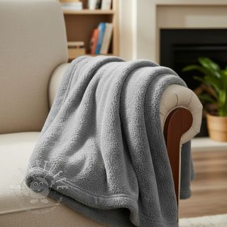 Kunstfell LUREX SILVER grey