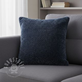 Kunstfell LUREX SILVER navy