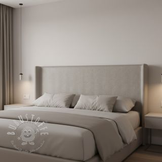 Kunstleder Capiton gris