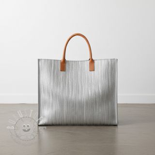 Kunstleder ECORCE argent