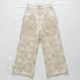 Viskosestoff leinen Desert flowers design A