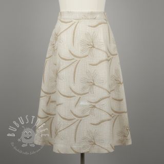 Viskosestoff leinen Desert flowers design C