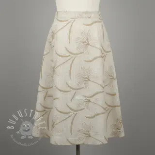 Viskosestoff leinen Desert flowers design C