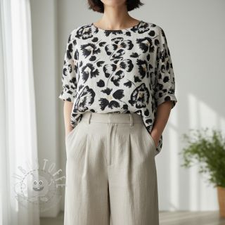 Viskosestoff leinen Cayena design A digital print