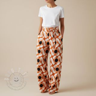 Viskosestoff leinen Waxflower design A digital print