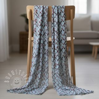 Viskosestoff leinen Ivy Diamonds design A digital print