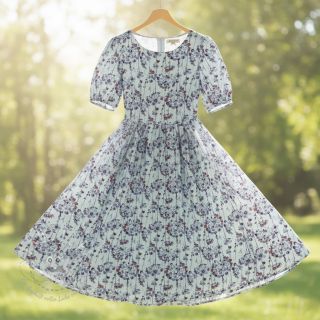 Viskosestoff leinen Agapanthus design B digital print