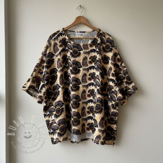 Viskosestoff leinen Sunlower design A digital print