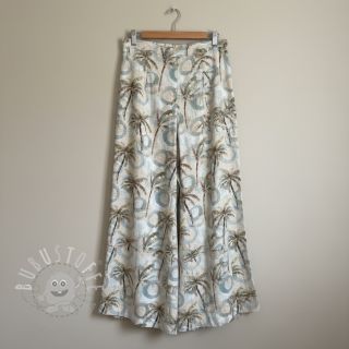 Viskosestoff leinen Palm tree digital print