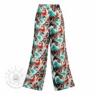 Viskosestoff leinen Paint chaos design B digital print