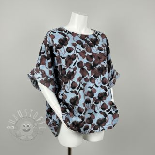 Viskosestoff leinen Lotus design A digital print