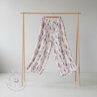 Viskosestoff leinen Natural Lin Lina purple digital print