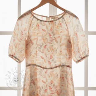 Viskosestoff leinen Natural Lin Lissy pink digital print