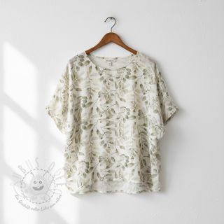 Viskosestoff leinen Natural Lin Lissy ecru digital print