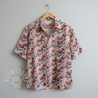 Viskosestoff leinen Liana design C digital print