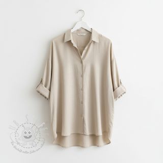 Viskosestoff leinen PREMIUM sand