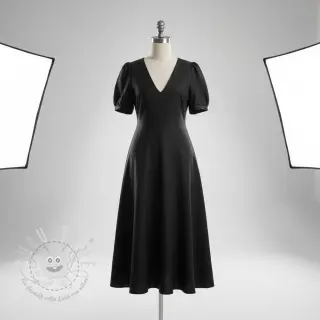 Viskosestoff leinen PREMIUM black