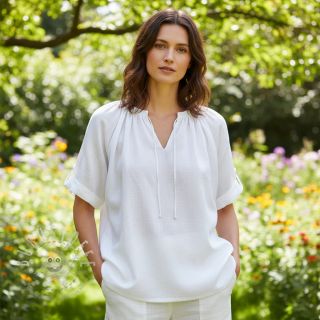 Viskosestoff leinen PREMIUM white