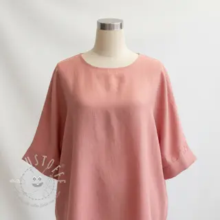 Viskosestoff leinen PREMIUM coral