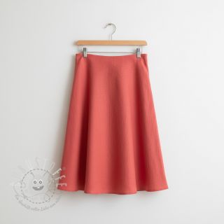 Viskosestoff leinen PREMIUM dark coral