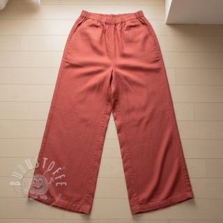 Viskosestoff leinen PREMIUM dark coral