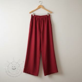 Viskosestoff leinen PREMIUM dark red