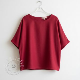 Viskosestoff leinen PREMIUM dark red