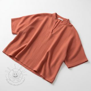 Viskosestoff leinen CRINCLE clay