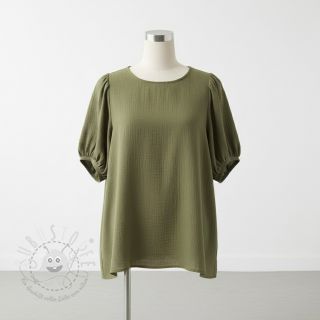 Viskosestoff leinen CRINCLE pickle