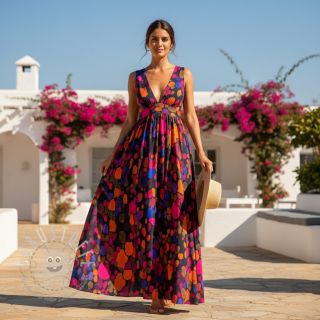 Viskosestoff SATIN Imagine digital print