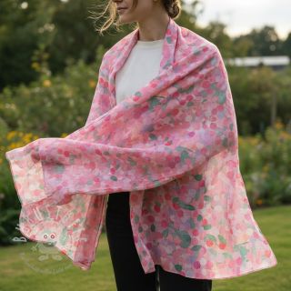 Viskosestoff SATIN Abstract digital print