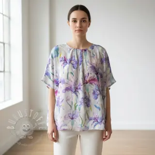 Viskosestoff RADIANCE Flower Tara digital print