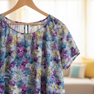 Viskosestoff RADIANCE Flower Horas digital print