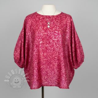 Viskosestoff RADIANCE Moana dark red digital print