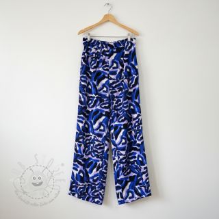 Viskosestoff RADIANCE Night wave digital print