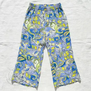 Viskosestoff RADIANCE Abstract paisley blue digital print