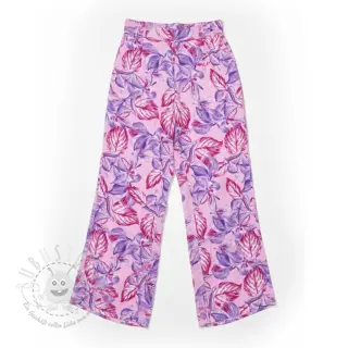 Viskosestoff RADIANCE Anabella leaves pink digital print