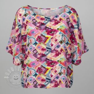 Viskosestoff RAYON POPLIN Colorful Patterns design D digital print