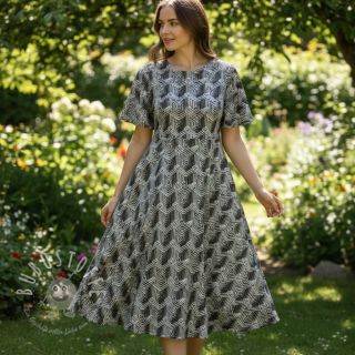Jersey VISCOSE Structure grey digital print