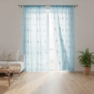 Feintüll Crystal light aqua