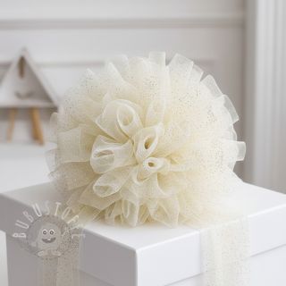 Feintüll ROYAL SPARKLE ecru gold