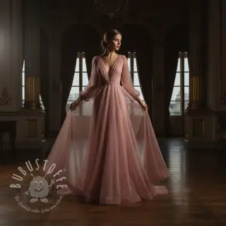 Feintüll ROYAL SPARKLE old rose gold