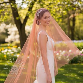 Feintüll salmon 160 cm