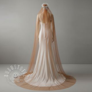 Feintüll cognac 160 cm