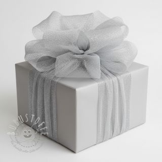 Feintüll ROYAL SPARKLE grey silver