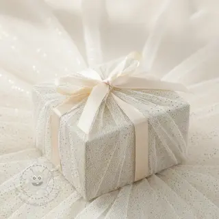 Feintüll ROYAL SPARKLE white gold